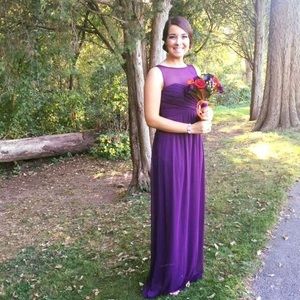 Plum bridesmaid dress